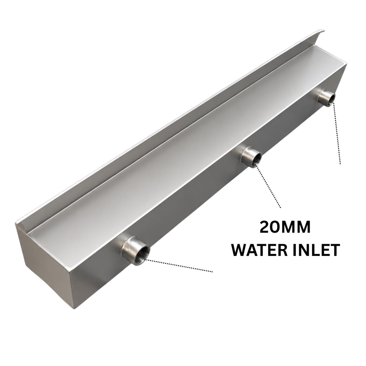 36 Inch Extended Cascade Blade Water Fountain | Wall Mounted Stainless Steel Waterfall Fountain Blade | Extended Format Cascade Water Feature for Indoor & Outdoor Use - STEEL ART CRAFT