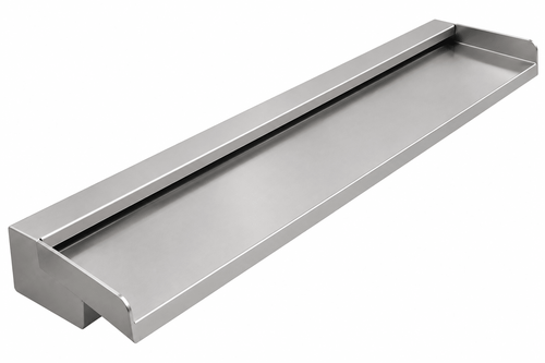 36 Inch Extended Cascade Blade Water Fountain | Wall Mounted Stainless Steel Waterfall Fountain Blade | Extended Format Cascade Water Feature for Indoor & Outdoor Use - STEEL ART CRAFT