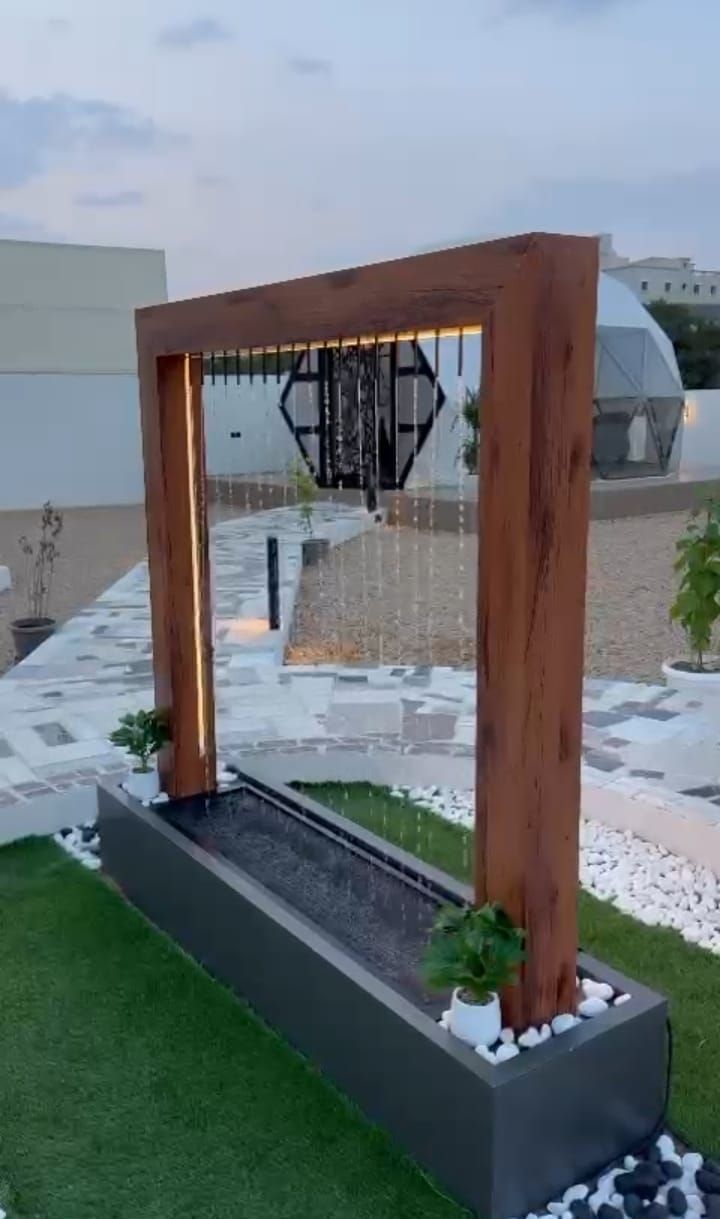 STEEL ART CRAFT 3 Inch Nozzle Spacing |Round Rain Curtain Fountain Pipe with Nozzles | Stainless Steel Water Curtain Pipe | Available in 1 Ft, 2.5 Ft & 5 Ft Sizes | Customizable Fountain Pipe - STEEL ART CRAFT