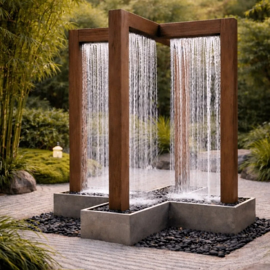 STEEL ART CRAFT 3 Inch Nozzle Spacing |Round Rain Curtain Fountain Pipe with Nozzles | Stainless Steel Water Curtain Pipe | Available in 1 Ft, 2.5 Ft & 5 Ft Sizes | Customizable Fountain Pipe - STEEL ART CRAFT