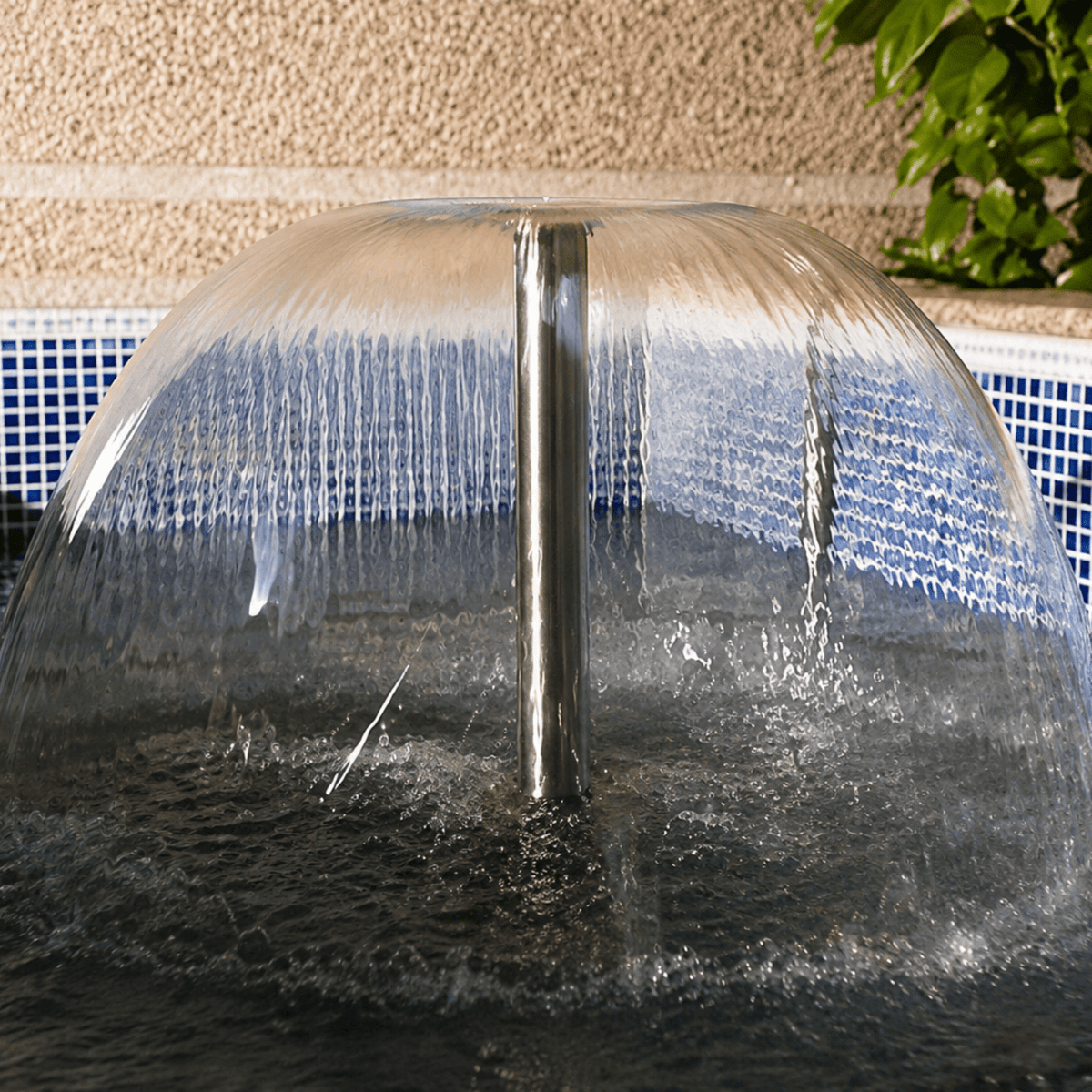 SteelArtCraft 0.5"/0.75"/1" Inlet Umbrella Fountain Nozzle | Stainless Steel Water Fountain Nozzle | 4 Inch Height | 1.57 Inch Top Diameter | 1/2" BSP Water Inlet - STEEL ART CRAFT