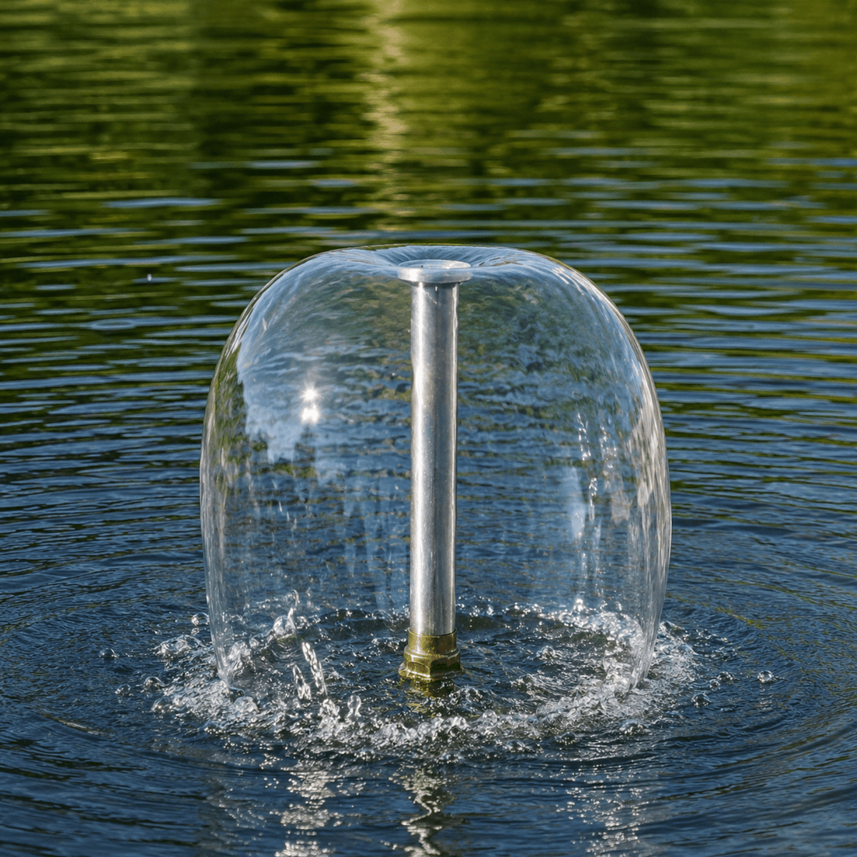 SteelArtCraft 0.5"/0.75"/1" Inlet Umbrella Fountain Nozzle | Stainless Steel Water Fountain Nozzle | 4 Inch Height | 1.57 Inch Top Diameter | 1/2" BSP Water Inlet - STEEL ART CRAFT