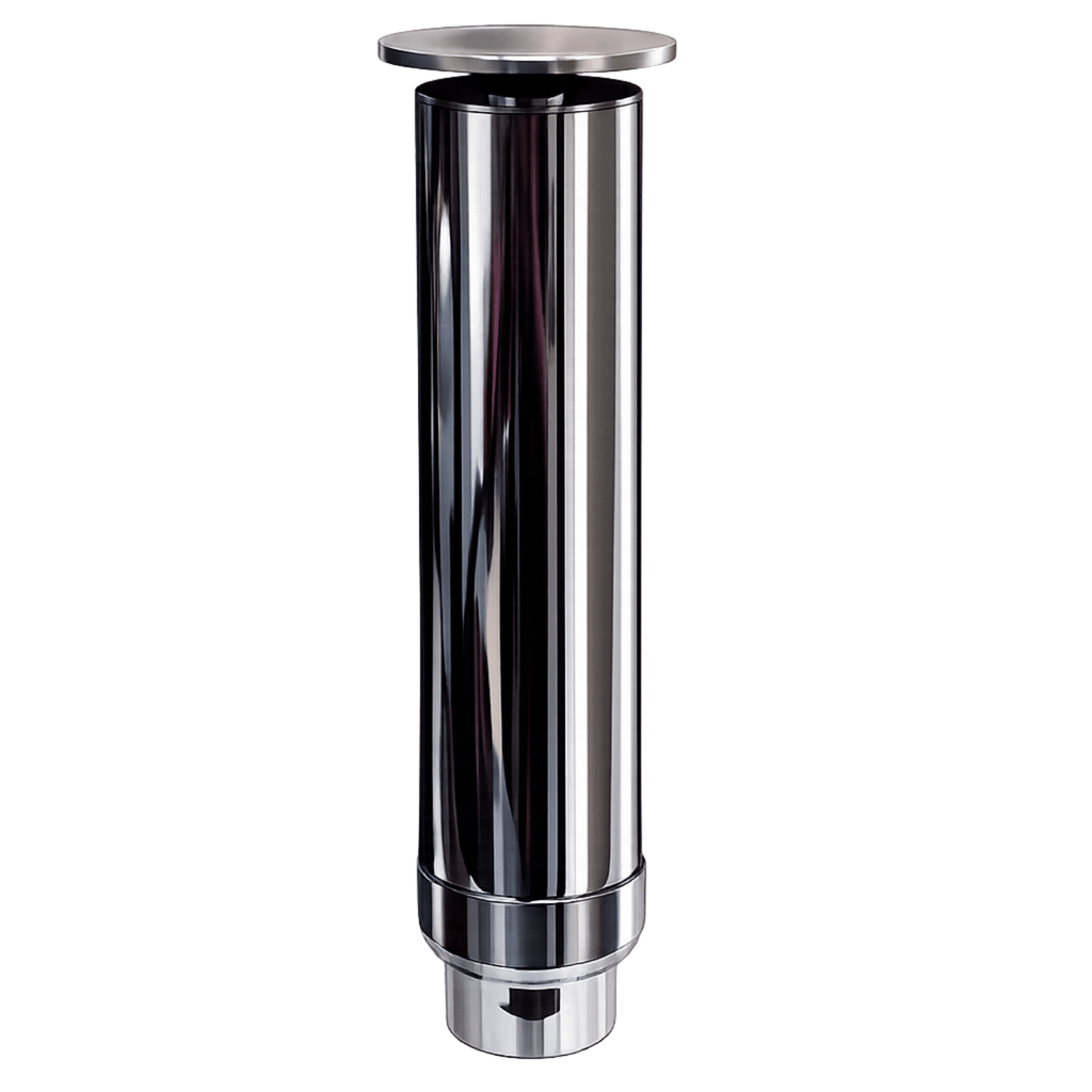 SteelArtCraft 0.5"/0.75"/1" Inlet Umbrella Fountain Nozzle | Stainless Steel Water Fountain Nozzle | 4 Inch Height | 1.57 Inch Top Diameter | 1/2" BSP Water Inlet - STEEL ART CRAFT