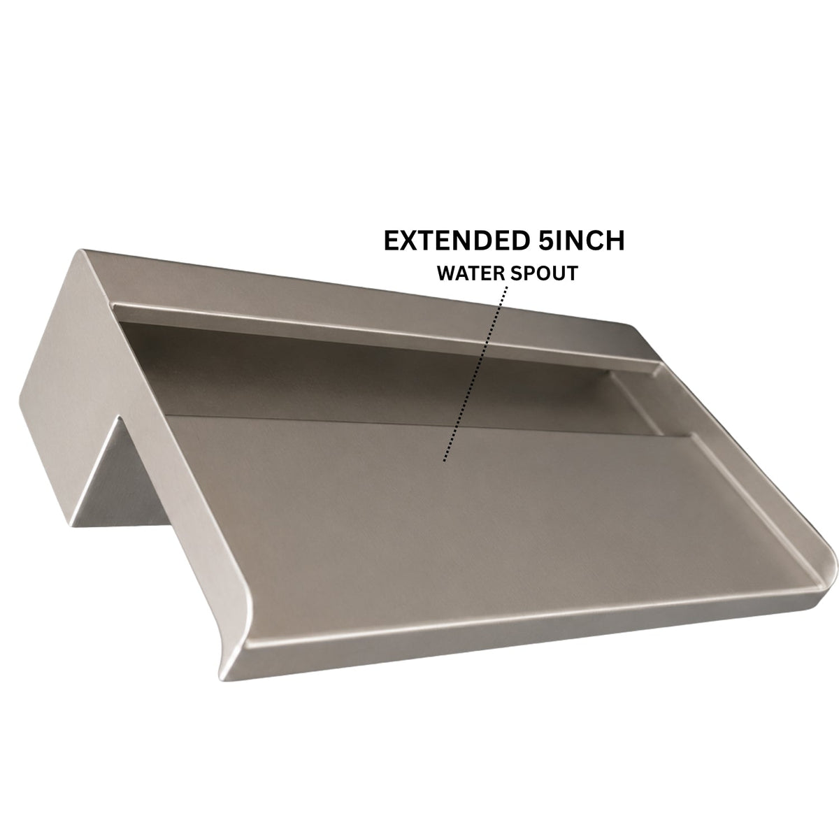 SteelArtCraft 12 Inch Long Neck Cascade Blade | SS304 Stainless Steel Waterfall Spillway | 30 × 20 × 15cm | 2.5kg | 373W Power - STEEL ART CRAFT