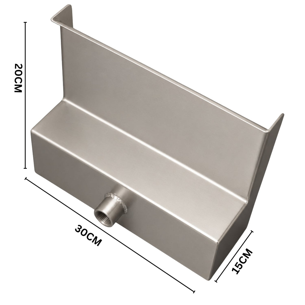 SteelArtCraft 12 Inch Long Neck Cascade Blade | SS304 Stainless Steel Waterfall Spillway | 30 × 20 × 15cm | 2.5kg | 373W Power - STEEL ART CRAFT