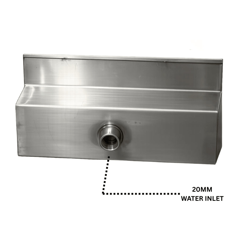 STEELARTCRAFT 12 Inch Short neck Cascade Blade Fountain Nozzle | Stainless Steel Waterfall Fountain Nozzle for Decorative Water Features, Pools & Landscaping - STEEL ART CRAFT