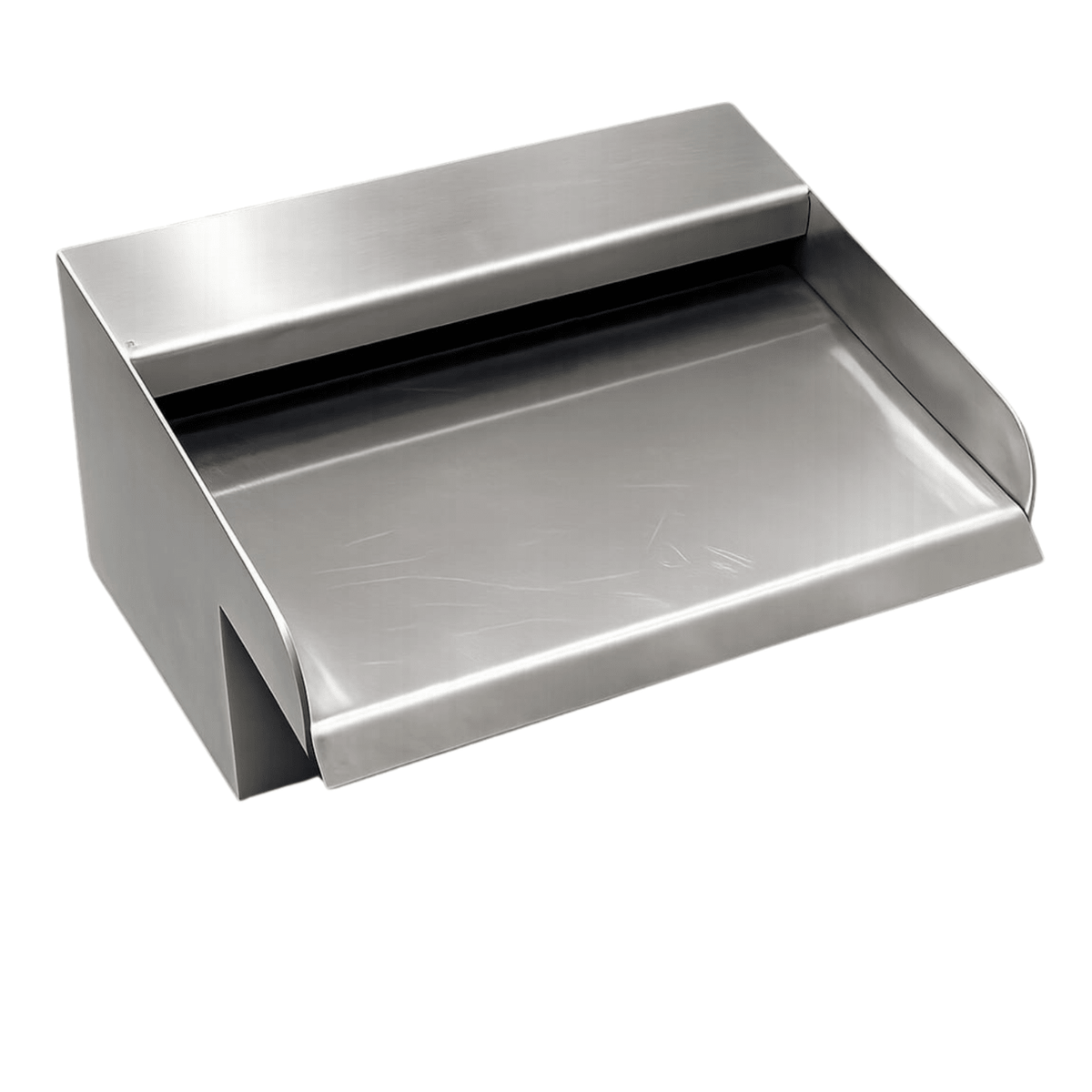 STEELARTCRAFT 20cm/8 INCHES Short neck Length Outdoor Waterfall Pool, Rectangular Pond Fountain Stainless Steel, Waterfall Spillway Rectangular Wall Mounted Swimming Pool Fountain Waterfalls - STEEL ART CRAFT