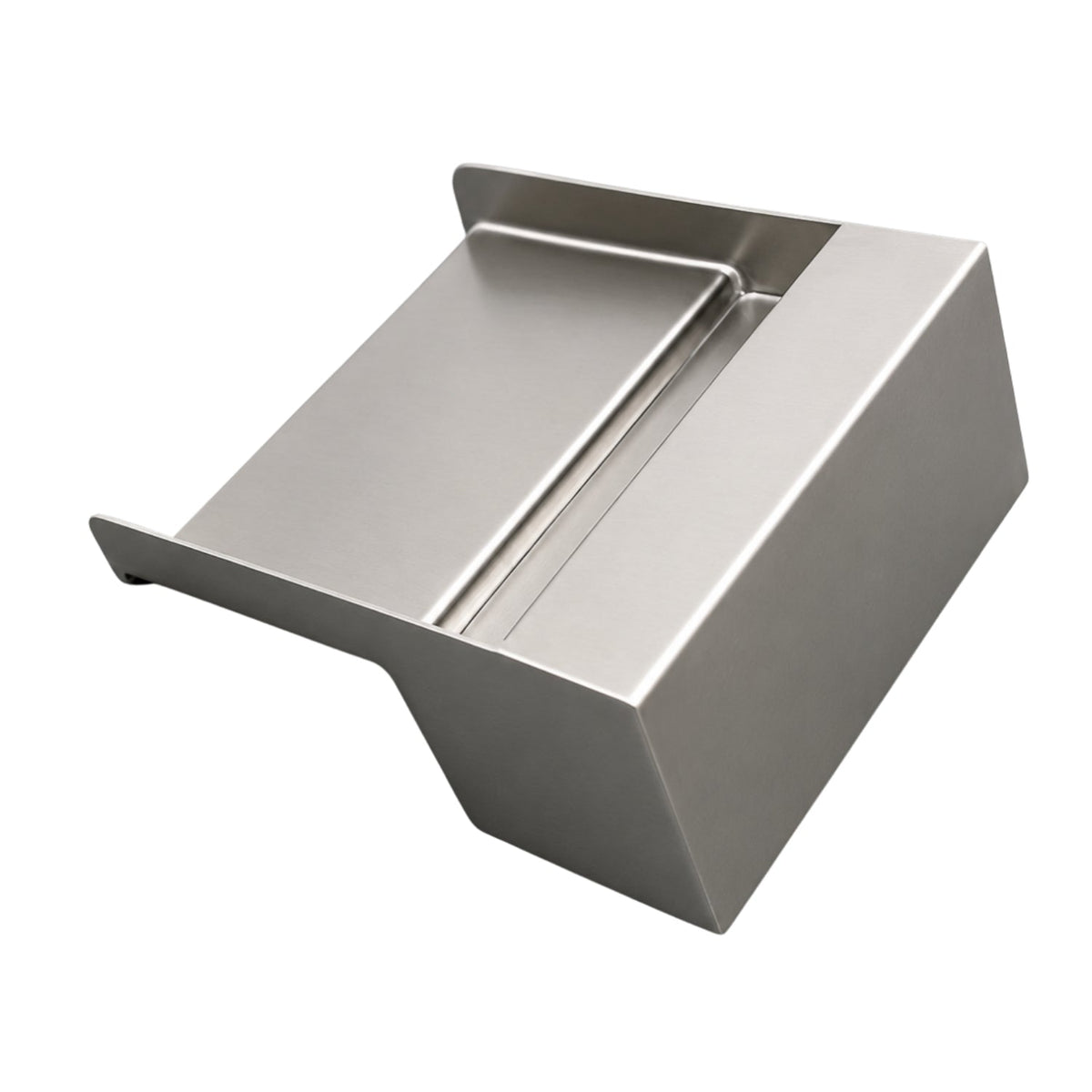 SteelArtCraft 8 Inch Long Neck Cascade Blade | SS304 Stainless Steel Waterfall Spillway | 5 Inch Extended Mouth | 20 × 20 × 15cm | 1 × 20mm Inlet - STEEL ART CRAFT