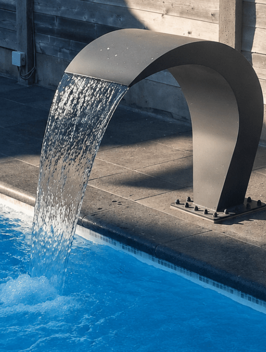 SteelArtCraft Crescent Cobra Fountain Nozzle – 1.5FT Height | Stainless Steel Pool Fountain Nozzle - STEEL ART CRAFT