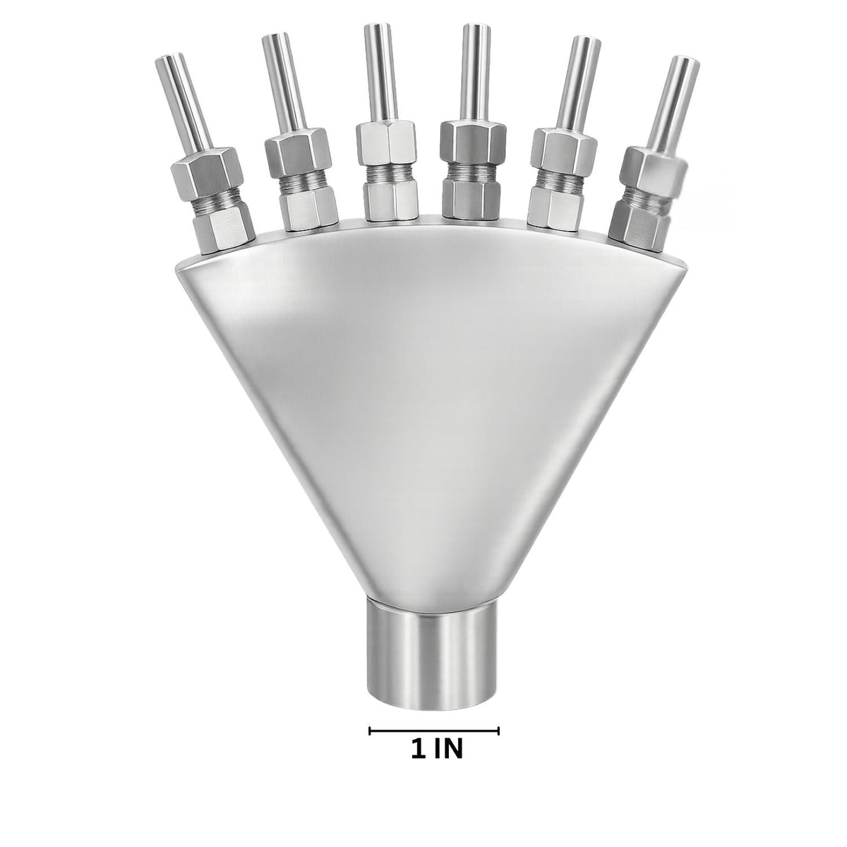 SteelArtCraft Finger Jet Fountain Nozzle – 0.5"/0.75"/1" Inlet | Stainless Steel Water Fountain Nozzle - STEEL ART CRAFT