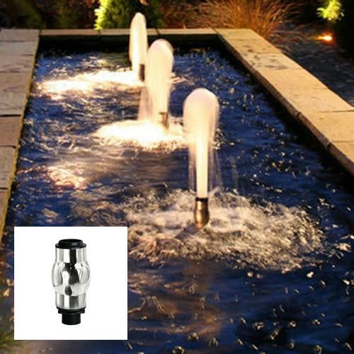 SteelArtCraft Foam Jet Fountain Nozzle – 0.5", 0.75" & 1" Inlet | 304 Stainless Steel Water Spray Nozzle - STEEL ART CRAFT