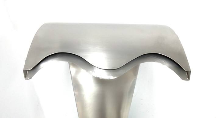 SteelArtCraft Infinity Curve Fountain Nozzle – 2FT Height × 1FT Mouth | Wave Mouth Stainless Steel Pool Nozzle - STEEL ART CRAFT