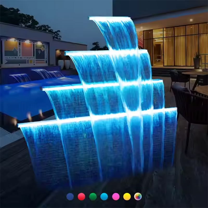 SteelArtCraft RGB LED Strip Light Set – LED Strip + Remote + Adapter | Decorative Fountain & Water Feature Lighting - STEEL ART CRAFT