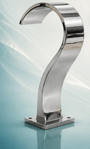 SteelArtCraft Swan Cobra Fountain Nozzle – 2FT Height × 1FT Mouth | Stainless Steel Pool Fountain Nozzle - STEEL ART CRAFT