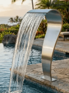 SteelArtCraft Swan Cobra Fountain Nozzle – 2FT Height × 1FT Mouth | Stainless Steel Pool Fountain Nozzle - STEEL ART CRAFT